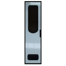 Caravan Doors- White Infill, Black Frame